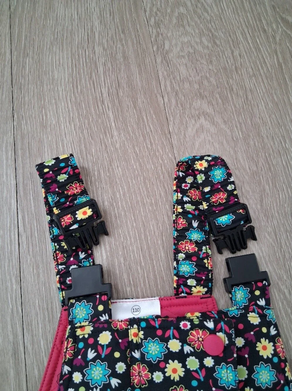 Hanna Andersson Floral Print Snow Bib Overalls 110